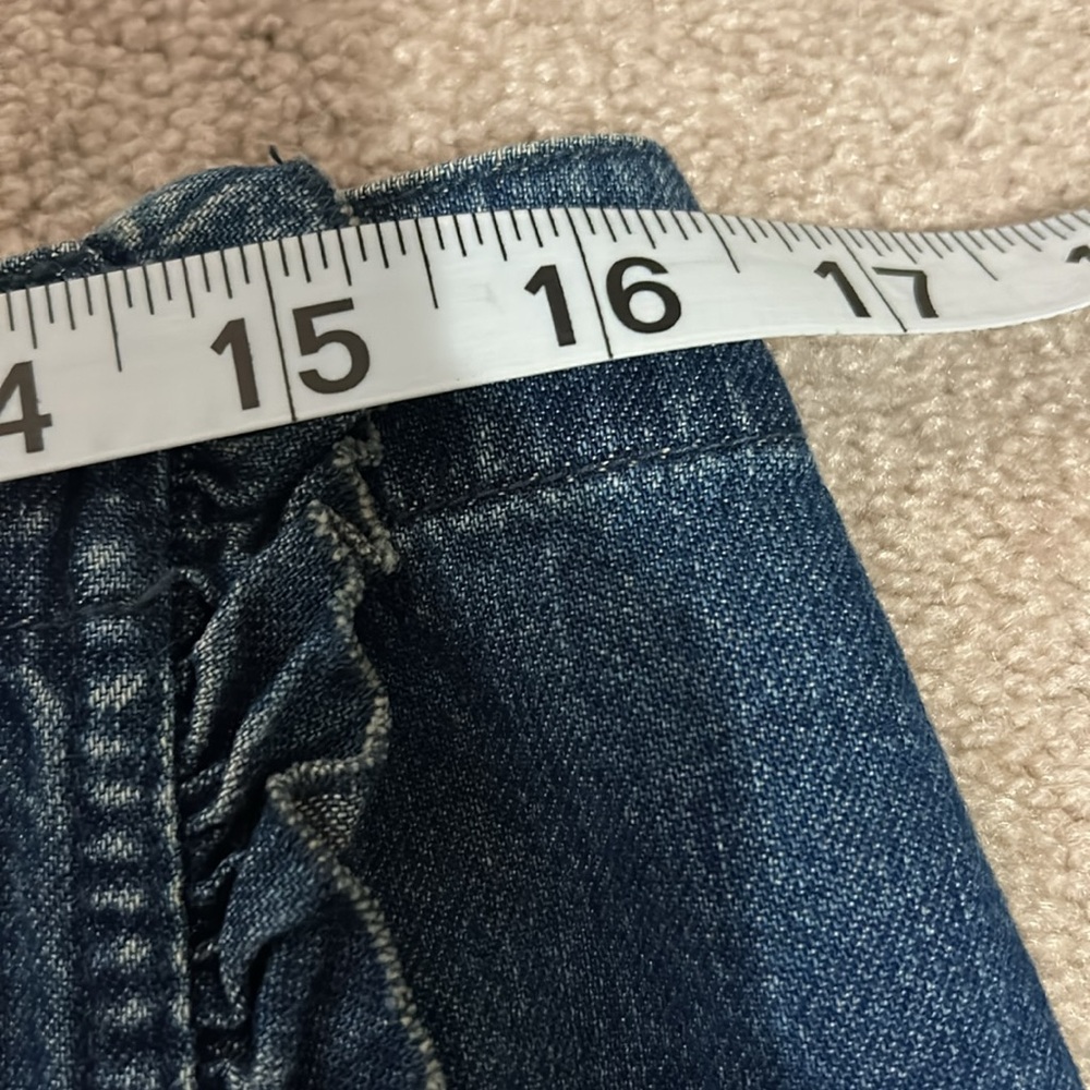 Liz Claiborne wrap denim skirt size 14, knee length - Picture 6 of 9